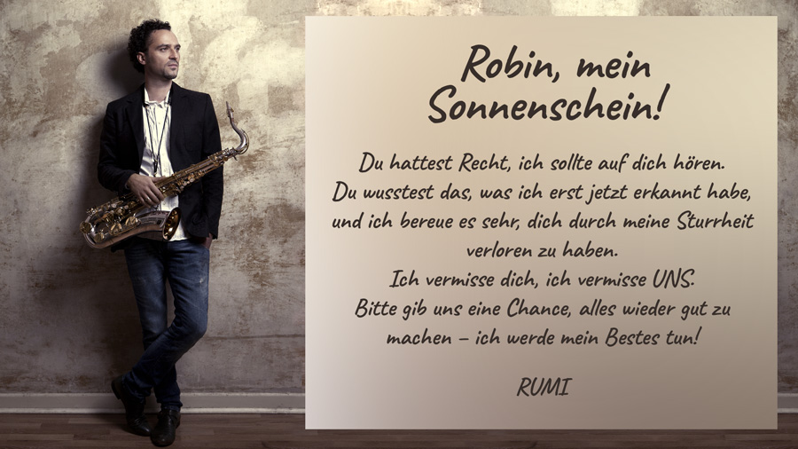 e-Musikkarte als Entschuldigung