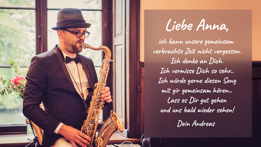 e-Musikkarte als Geschenk für die Geliebte