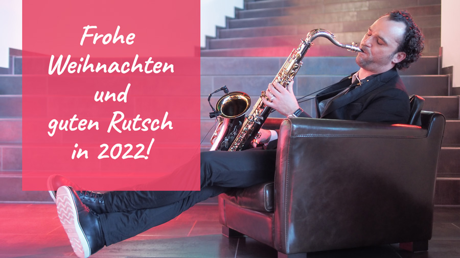 e-Musikkarte als Gratulation und Glückwunsch zur Weinachten und neues Jahr.